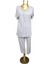 1602-PELIN Bayan Kapri Pijama Takım-Gri 1