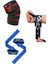 Fitness Sporcu Bilekliği Wrist Wraps Dark Kamuflaj + Ağırlık Kaldırma Kayışı Lifting Straps Mavi + Antrenman Dizliği Knee Wraps Elite 3'lü Paket 1