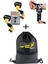 Fitness Sporcu Bilekliği Wrist Wraps Dark Kamuflaj + Ağırlık Kaldırma Kayışı T-Grips Lifting Straps + Sackpack 3'lü Paket 1