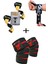 Fitness Sporcu Bilekliği Wrist Wraps Dark Kamuflaj + Ağırlık Kaldırma Kayışı T-Grips Lifting Straps + Antrenman Dizliği Knee Wraps Elite 3'lü Paket 1