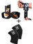 Fitness Sporcu Bilekliği Wrist Wraps Dark Kamuflaj + Ağırlık Kaldırma Kayışı 8 Loop Lifting Straps Turuncu + Antrenman Dizliği Knee Wraps Legend 3'lü Paket 1