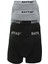 Pamuklu Ekonomik Likralı Erkek Boxer 6 Lı Siyah 1
