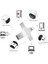 iPhone iPad Android Uyumlu Otg - Micro Otg - Type C Otg 3 In1 Kart Okuyucu Reader - Beyaz 2