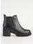 Deri Siyah Kadın Topuklu Bot BUL-250631 1