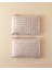 Plain Check Kolay Ütülenir 2'li Yastık Kılıfı 50X70 cm Açık Mürdüm 1