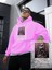 Kadın, Erkek Sweatshirt Oversize Femme Fatale Baskılı Kalın Pembe Sevgili Sweatshirt 3