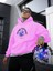 Kadın, Erkek Sweatshirt Oversize Good Things Baskılı Kalın Pembe Sevgili Sweatshirt 4