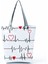 Couples1 Hemşire Kalp Diş Işareti Özelleştirilmiş Eco Shopper Kadın Çantası Rahat Seyahat Çantası Omuz Çantası Polyester Tote Çanta Estetik (Yurt Dışından) 1