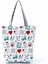 Couples1 Hemşire Kalp Diş Işareti Özelleştirilmiş Eco Shopper Kadın Çantası Rahat Seyahat Çantası Omuz Çantası Polyester Tote Çanta Estetik (Yurt Dışından) 4
