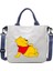 Couples1 Karikatür Desen Ayı Kanvas Çanta Öğrenci Omuz Çantası Crossbody Çanta Çıkarılabilir Omuz Askısı Çanta Tote Çanta (Yurt Dışından) 1