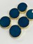 Kaban Kürk Manto Düğmesi / Italyan Düğme 6 Lı Set / Gold Petrol Mavisi 3 cm /M009 2