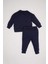 Erkek Bebek 2'li Takım Baskılı Bisiklet Yaka Sweatshirt Üst Jogger Eşofman Altı D0720A524WN 5