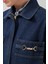 Fermuarlı Denim Ceket Lacivert K2516025_015 4
