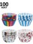 100 Adet Muffin Cupcake Kağıdı, Renkli Kağıt Muffin Kek Kalıbı 1