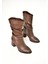 T848243009 Kahverengi Kalın Topuklu Kadın Bot 3