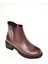 J654011903 Bordo Hakiki Deri Kadın Bot 2