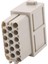 09140173101 - Harting Han-Modular Serisi Modül, 17 Kontaklı, 3 Sıralı, Dişi 1
