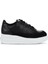 Siyah Deri-Süet Kadın Sneakers 16WA8196 16WA8196 1