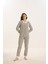 16089 Bayan Düğmeli Pijama Takım 2