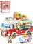 Loz Mini Block Serisi Food Truck/pizza Kamyonu -LZ1739 (490 Parça) Oyuncak Yapım Seti 1