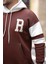 Sportif Şerit Detaylı Şardonlu Kapüşonlu Sweatshirt - Kahve 3