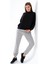 724511_KADIN Yuvarlak Yaka Oversize Sweatshirt 4