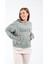 724513_KADIN Kapüşonlu Oversize Kanguru Cepli Sweatshirt 1