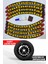 Continental Motosiklet Ve Otomobil Araç 3d Oto Lastik Yazısı Sticker Arma 8 Adet Sarı 1