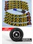 Dunlop Motosiklet Ve Otomobil Araç 3d Uyumlu Oto Lastik Yazısı Sticker Arma 8 Adet Sarı 1