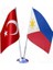 Filipinler ve Türkiye Ikili Masa Bayrağı Seti 1
