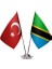 Tanzanya ve Türkiye Ikili Masa Bayrağı Seti 1