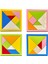Eğitici Ahşap Oyuncak | Çocukların Zihinsel Gelişimi Için 10 Adet Mini Tangram Seti 2