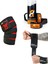 Fitness Sporcu Bilekliği Wrist Wraps Legend + Ağırlık Kaldırma Kayışı 8 Loop Lifting Straps Turuncu + Antrenman Dizliği Knee Wraps Elite 3'lü Paket 1