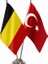 Belçika ve Türkiye Ikili Masa Bayrağı Seti 1