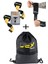 Fitness Sporcu Bilekliği Wrist Wraps Legend + Ağırlık Kaldırma Kayışı T-Grips Lifting Straps + Sackpack 3'lü Paket 1