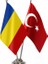 Çad ve Türkiye Ikili Masa Bayrağı Seti 1