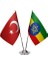 Etiopya ve Türkiye Ikili Masa Bayrağı Seti 1