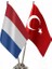Hollanda ve Türkiye Ikili Masa Bayrağı Seti 1