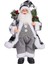 Noel Noel Baba Figürü Hediye Bebek Aksesuarları Oturma Odası Tatil Dekoru Siyah Beyaz Kareli (Yurt Dışından) 2