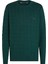 Erkek Classıc Cotton Cable Crew Neck Kazak-Yeşil 1