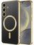 - Samsung Galaxy S24 Plus - Kılıf Kamera Korumalı Magsafe Wireless Şarj Özellikli Demre Kapak - Gold 1