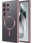 - Samsung Galaxy S24 Ultra - Kılıf Kamera Korumalı Magsafe Wireless Şarj Özellikli Demre Kapak - Rose Gold 1