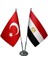 Mısır ve Türkiye Ikili Masa Bayrağı Seti 1