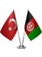 Afganistan ve Türkiye Masa Bayrağı Seti 1