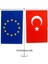 T- Tipi Avrupa ve Türkiye Masa Bayrağı (15'lik) 1