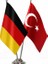 Almanya ve Türkiye Masa Bayrağı Seti 1