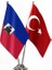 Haiti ve Türkiye Ikili Masa Bayrağı Seti 1