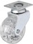 Hts 325 - 50X20 mm Şeffaf Makaralı Tablalı Teker 4 Adet 1