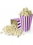 Lacivert Beyaz Mısır Kutusu - 8 Adet Popcorn Kutusu 8*11,5 cm 1