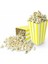 Sarı Beyaz Mısır Kutusu - 8 Adet Karton Popcorn & Cips Kutusu 8*11,5 Cm 2